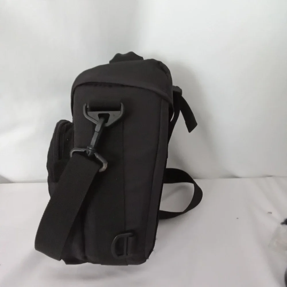 Sundog Black Nylon Padded Camera Holster Bag with Shoulder Strap and Belt Loop